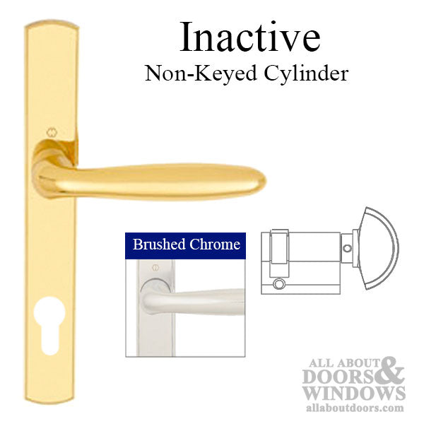 HOPPE Multipoint Lock Handleset with Verona Lever Inactive - HOPPE Multipoint Lock Handleset with Verona Lever Inactive