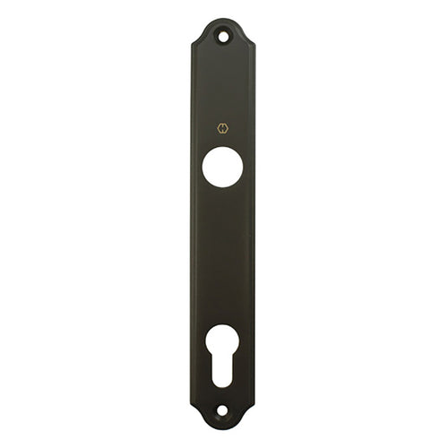 HOPPE Traditional Interior Backplate M374N for Active/Inactive Handlesets - Rustic Umber - HOPPE Traditional Interior Backplate M374N for Active/Inactive Handlesets - Rustic Umber