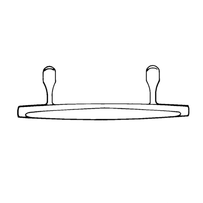 Andersen Exterior Dished Style 3 Panel Gliding Handle - Silver Satin - Andersen Exterior Dished Style 3 Panel Gliding Handle - Silver Satin