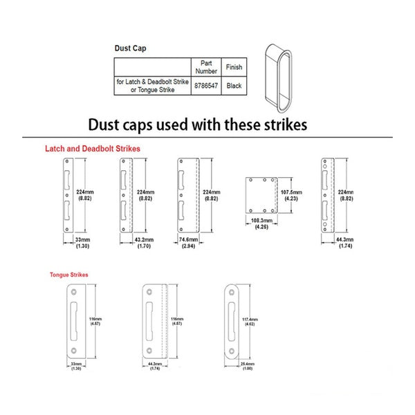 HOPPE Curved Lip Tongue Strike Plate  Stainless Steel - HOPPE Curved Lip Tongue Strike Plate  Stainless Steel