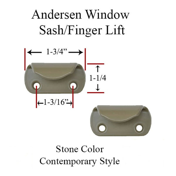 Andersen Contemporary Finger Lift,  Metal - Stone - Andersen Contemporary Finger Lift,  Metal - Stone