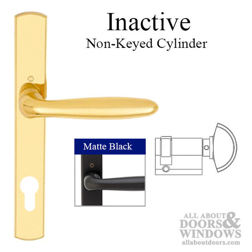 HOPPE Multipoint Lock Handleset with Verona Lever Inactive - HOPPE Multipoint Lock Handleset with Verona Lever Inactive