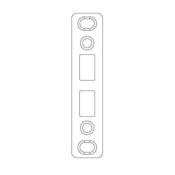 DISCONTINUED Double Door Shootbolt Strike Plate - Brass - DISCONTINUED Double Door Shootbolt Strike Plate - Brass