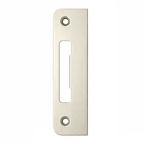 HOPPE Multipoint Strike Plate with Flat Tongue Satin Nickel