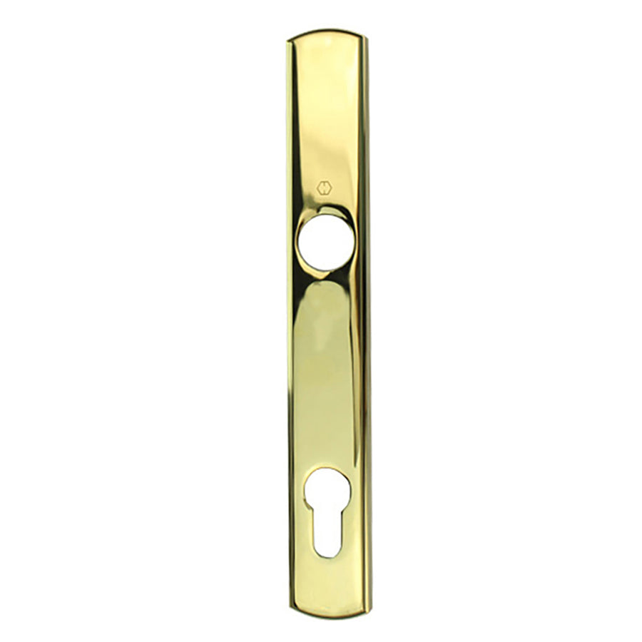 HOPPE Contemporary Exterior Backplate M216N for Active Handlesets - Resista Brass - HOPPE Contemporary Exterior Backplate M216N for Active Handlesets - Resista Brass