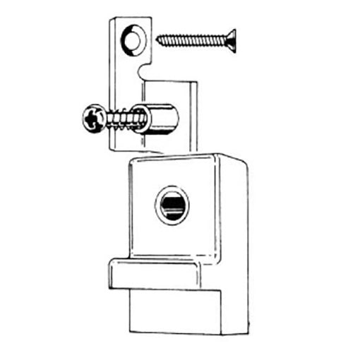 Bumper with security bracket and screw, Andersen Gliding Window - Bumper with security bracket and screw, Andersen Gliding Window