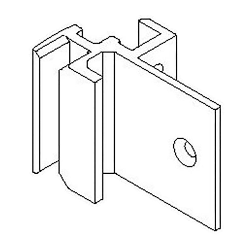 Andersen Tilt-Wash/Stormwatch Frame Bracket w/ Screws - White - Andersen Tilt-Wash/Stormwatch Frame Bracket w/ Screws - White