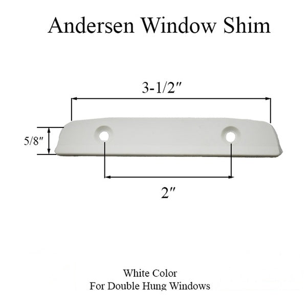 Andersen Sash Lock Keep White Shim Spacer For Andersen Double Hung Windows - Andersen Sash Lock Keep White Shim Spacer For Andersen Double Hung Windows