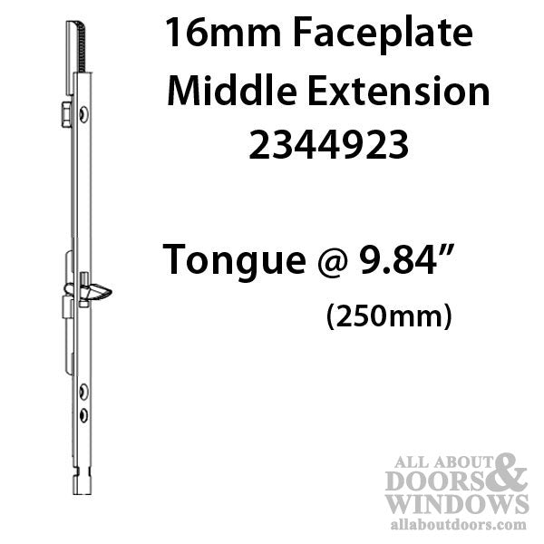 16mm Manual Middle Extension Shootbolt-Tongue at 9.84