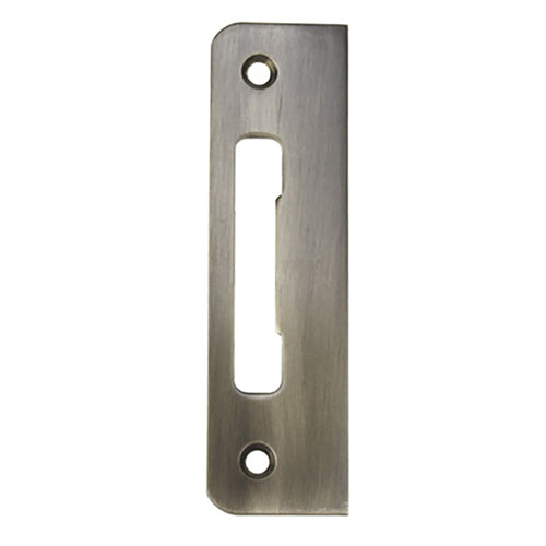 HOPPE Strike Plate with Flat Tongue Antique Nickel - HOPPE Strike Plate with Flat Tongue Antique Nickel