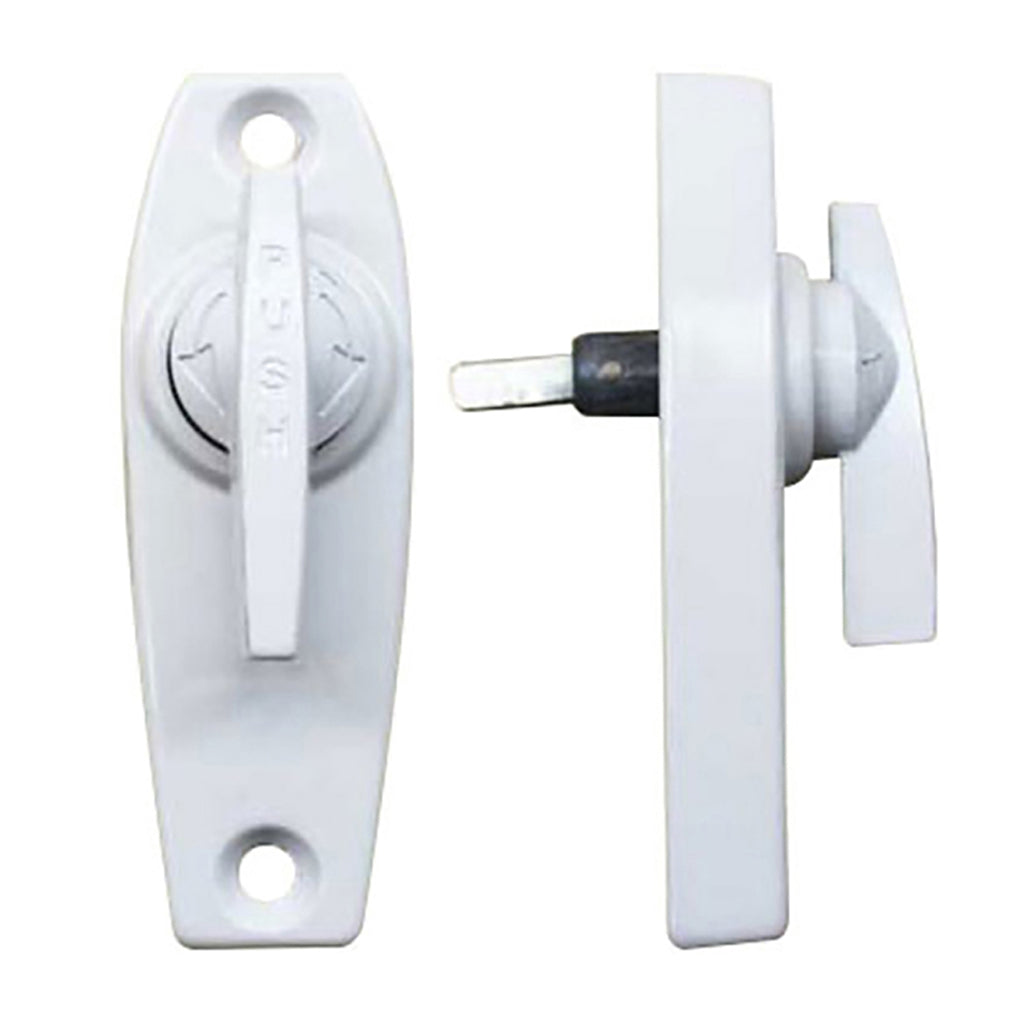 Andersen Perma-Shield Gliding 3-Panel Door Inside Thumb Latch - White - Andersen Perma-Shield Gliding 3-Panel Door Inside Thumb Latch - White