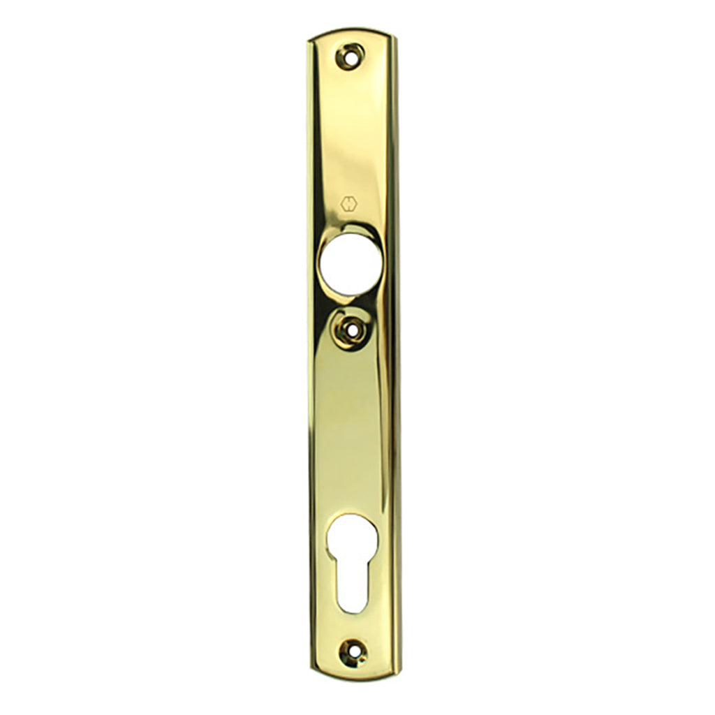 HOPPE Contemporary Interior Backplate M216N for Active/Inactive Handlesets - Resista Brass - HOPPE Contemporary Interior Backplate M216N for Active/Inactive Handlesets - Resista Brass