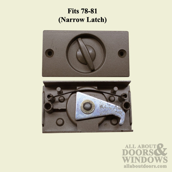 Andersen Perma-Shield 3 Panel Gliding Door Screen Latch - Stone - Andersen Perma-Shield 3 Panel Gliding Door Screen Latch - Stone