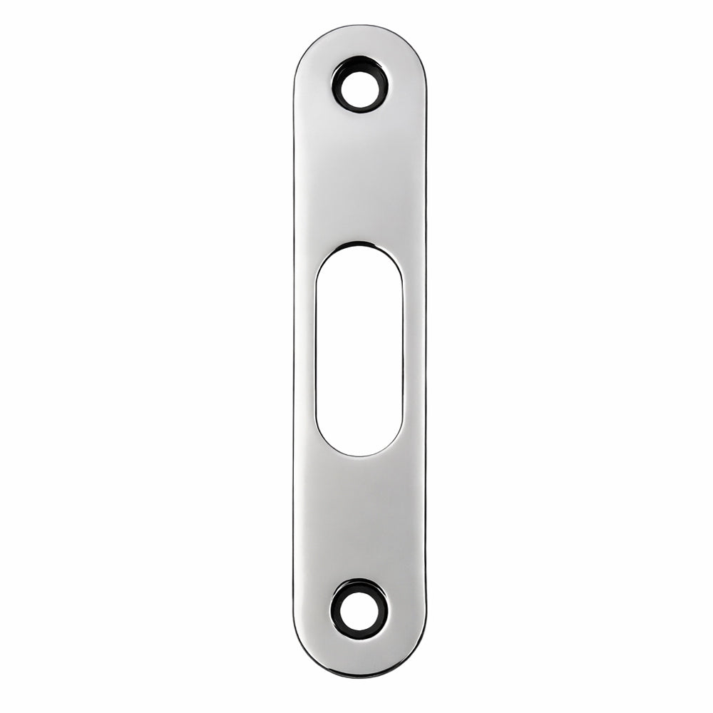 HOPPE Roundbolt Strike with Offset Roundbolt Hole Stainless Steel - HOPPE Roundbolt Strike with Offset Roundbolt Hole Stainless Steel