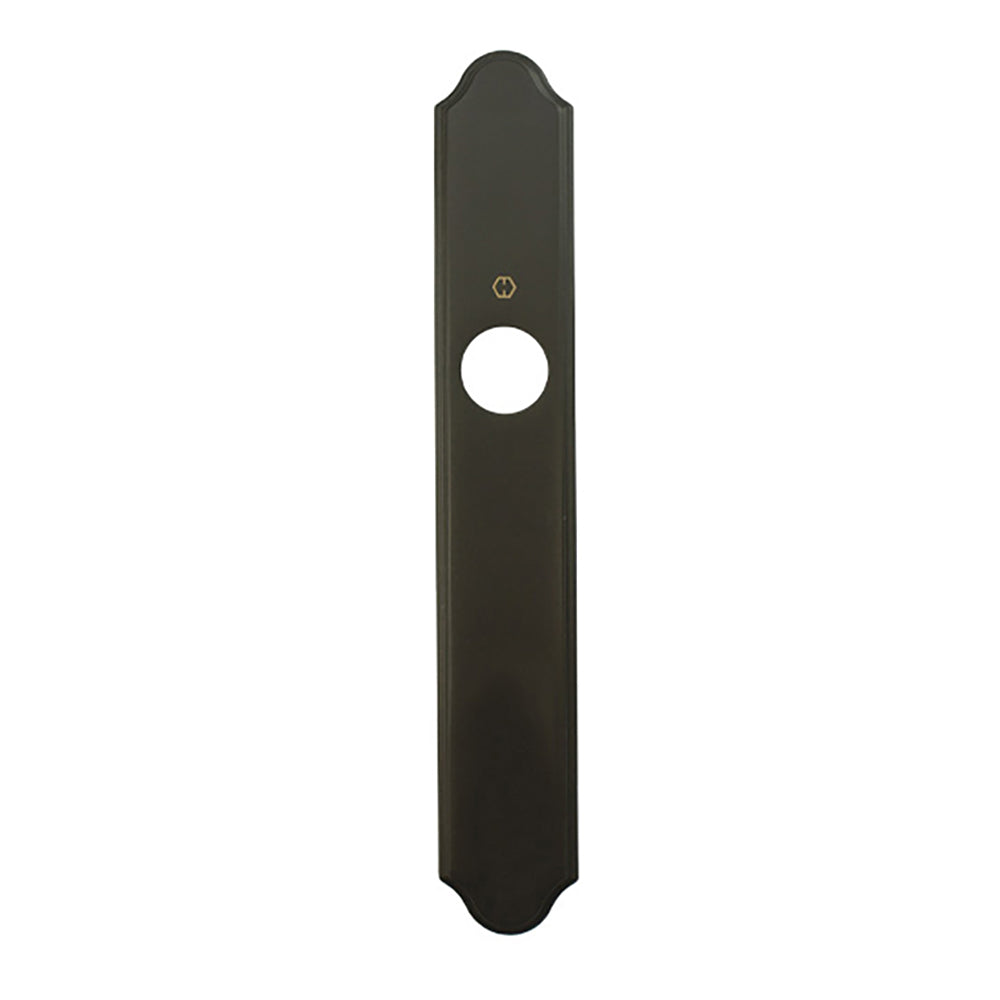 HOPPE Traditional Exterior Backplate M374N for Inactive Handlesets - Rustic Umber - HOPPE Traditional Exterior Backplate M374N for Inactive Handlesets - Rustic Umber