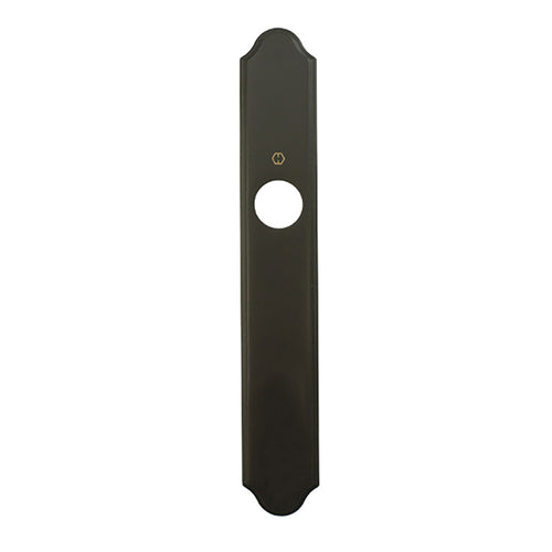 HOPPE Traditional Exterior Backplate M374N for Inactive Handlesets - Rustic Umber - HOPPE Traditional Exterior Backplate M374N for Inactive Handlesets - Rustic Umber