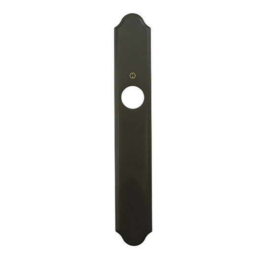 HOPPE Traditional Exterior Backplate M374N for Inactive Handlesets - Rustic Umber