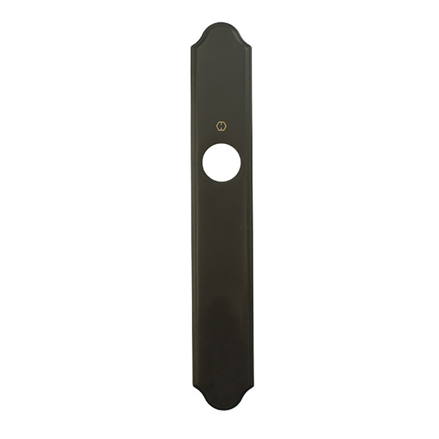HOPPE Traditional Exterior Backplate M374N for Inactive Handlesets - Rustic Umber - HOPPE Traditional Exterior Backplate M374N for Inactive Handlesets - Rustic Umber