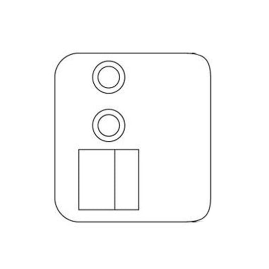 Strike Plate, PS0021L, Shootbolt.1.63 x 1.75 - Oil Rubbed Brass
