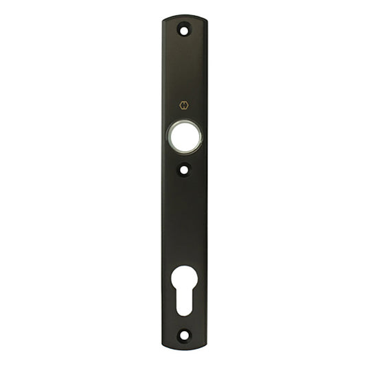 HOPPE Contemporary Interior Backplate M216N for Active/Inactive Handlesets - Rustic Umber