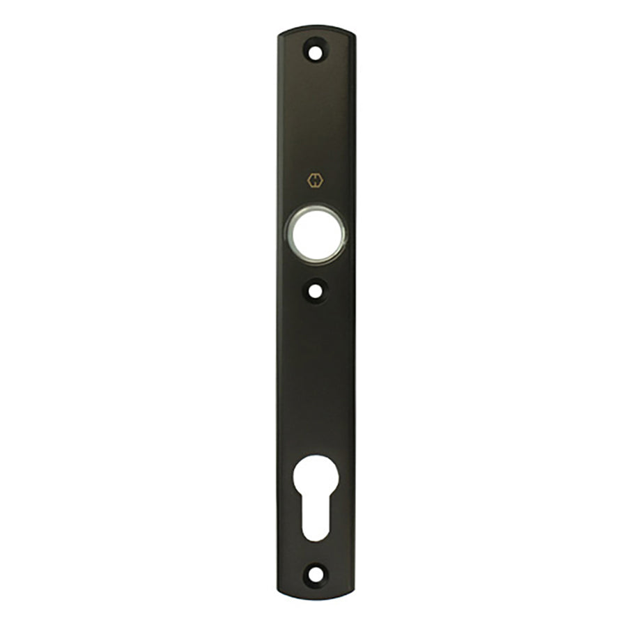 HOPPE Contemporary Interior Backplate M216N for Active/Inactive Handlesets - Rustic Umber - HOPPE Contemporary Interior Backplate M216N for Active/Inactive Handlesets - Rustic Umber