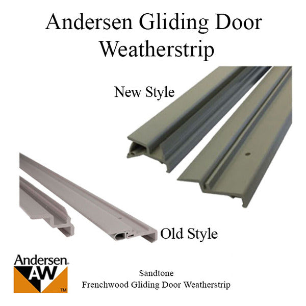 Andersen Frenchwood Gliding Door Complete Weatherstrip Set - 1990-Present, 6 ft 8 in, Sandtone - Andersen Frenchwood Gliding Door Complete Weatherstrip Set - 1990-Present, 6 ft 8 in, Sandtone
