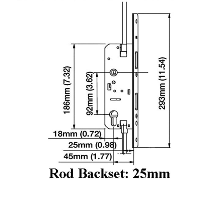 Inactive Rod Version, Gear, 45mm BS,  Left Hand - Inactive Rod Version, Gear, 45mm BS,  Left Hand
