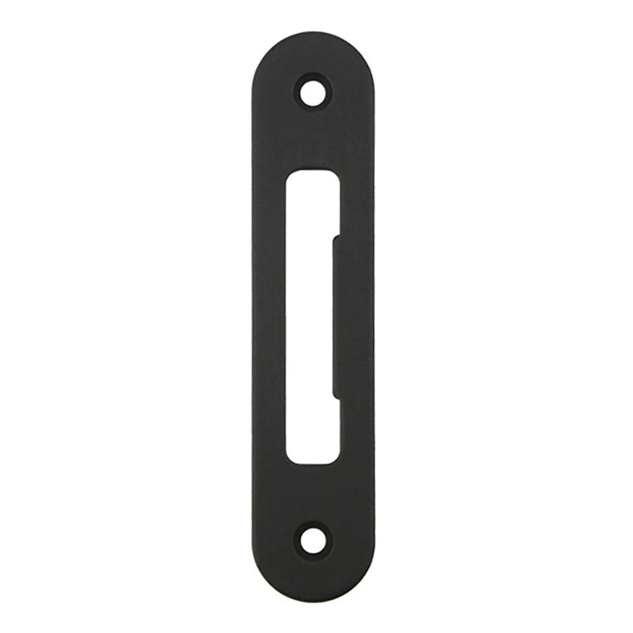 Strike Plate, PT0003N, Radius Tongue 1.00 x 4.62- Oil-Rubbbed Brass - Strike Plate, PT0003N, Radius Tongue 1.00 x 4.62- Oil-Rubbbed Brass