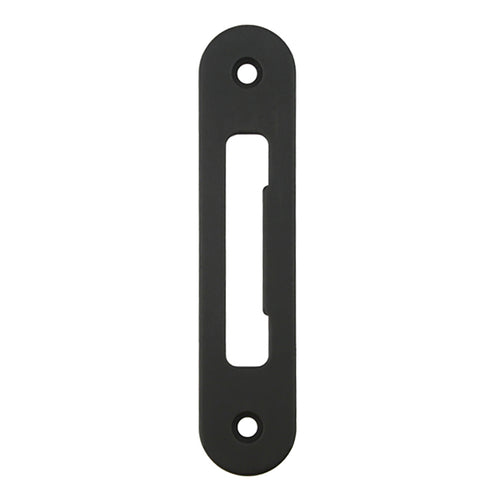 Strike Plate, PT0003N, Radius Tongue 1.00 x 4.62- Oil-Rubbbed Brass - Strike Plate, PT0003N, Radius Tongue 1.00 x 4.62- Oil-Rubbbed Brass