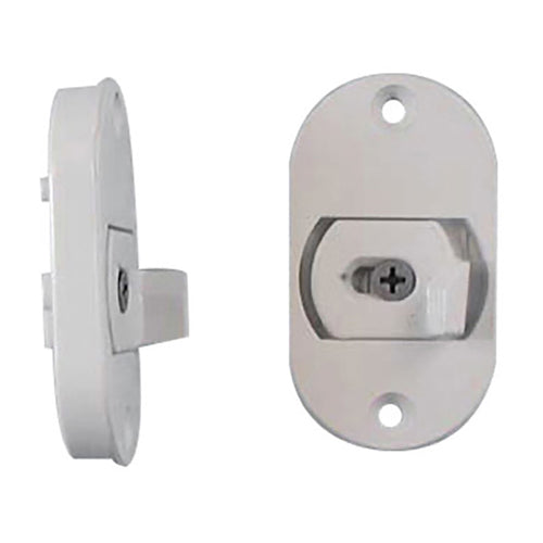 Andersen 3-Panel Door Lock Housing and Bolt Assembly - White - Andersen 3-Panel Door Lock Housing and Bolt Assembly - White