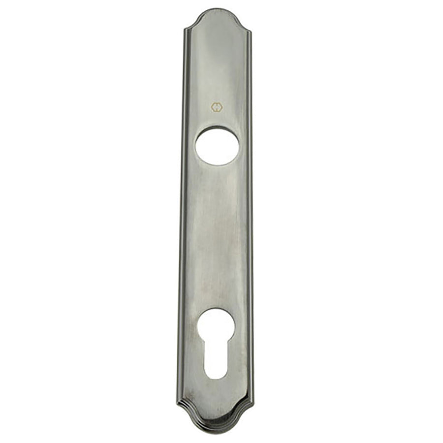 HOPPE Traditional Exterior Backplate M374N for Active Handlesets - Antique Nickel - HOPPE Traditional Exterior Backplate M374N for Active Handlesets - Antique Nickel