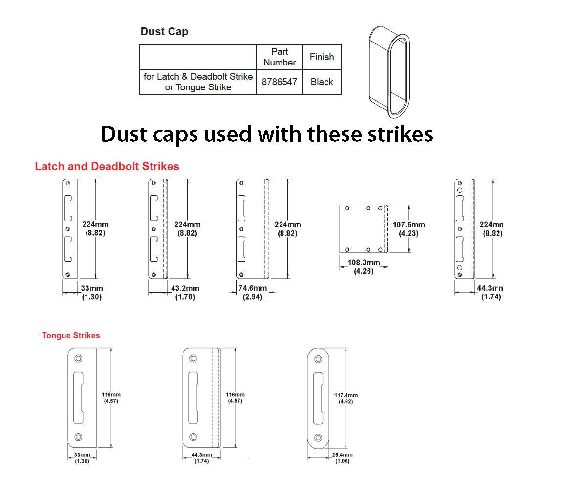 HOPPE Strike Plate with Radius Lip Stainless Steel - HOPPE Strike Plate with Radius Lip Stainless Steel