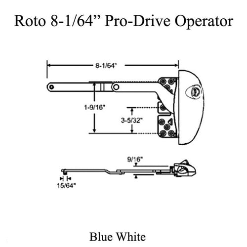 Roto Split Arm Window Operator Pro Drive Right Hand For Vinyl Window - Roto Split Arm Window Operator Pro Drive Right Hand For Vinyl Window