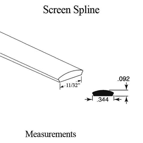 Storm Door Screen Spline - Storm Door Screen Spline