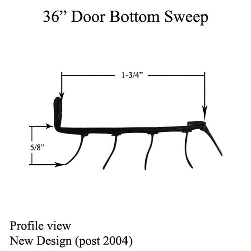 Door Bottom Sweep 36 Inch Staple On Door Weather Strip Brown Door Bottom Seal - Door Bottom Sweep 36 Inch Staple On Door Weather Strip Brown Door Bottom Seal