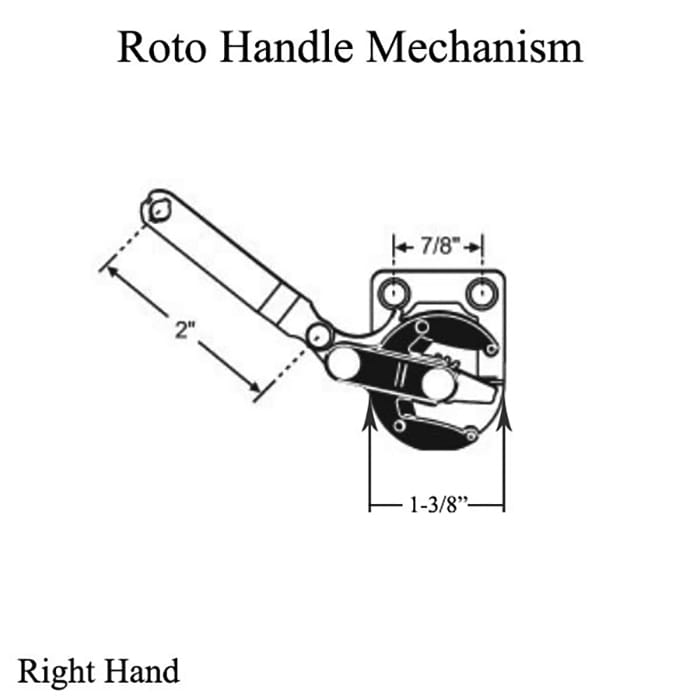 Roto Handle Mechanism, Right Hand - Roto Handle Mechanism, Right Hand