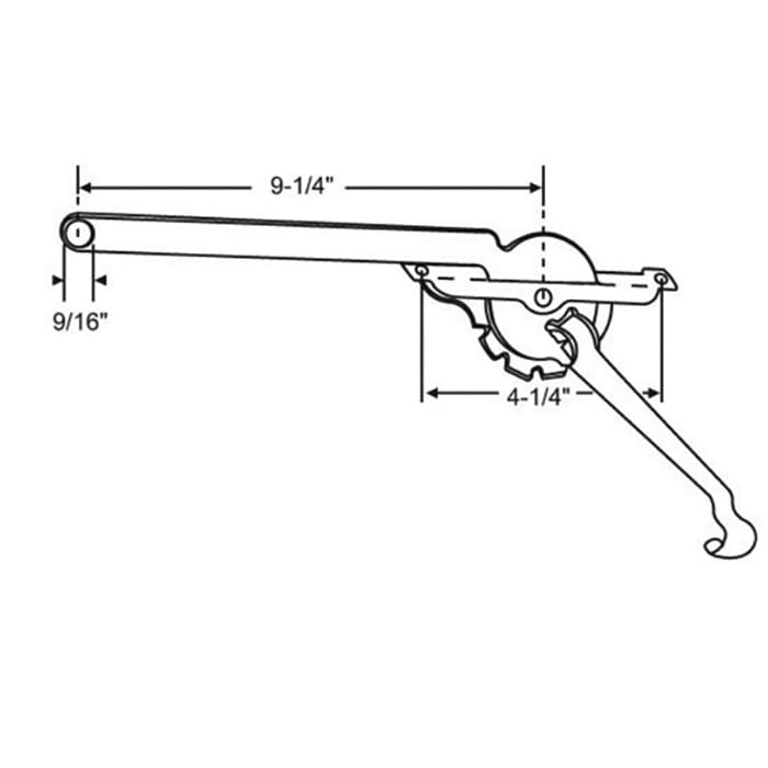 Fenestra Lever Arm Casement Window Operator 9-1/4