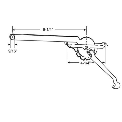 Fenestra Lever Arm Casement Window Operator 9-1/4
