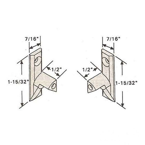 Tilt Window Cam Pivot Pin, Zinc, Left Hand - Mill Finish - Tilt Window Cam Pivot Pin, Zinc, Left Hand - Mill Finish