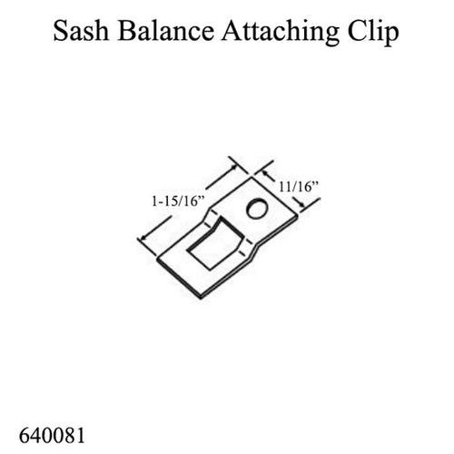 Attaching Clip,  Sash Balance Accessory - Attaching Clip,  Sash Balance Accessory
