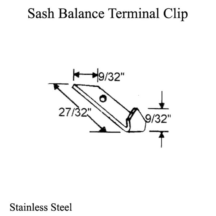 Sash Balance Terminal Clip - Sash Balance Terminal Clip