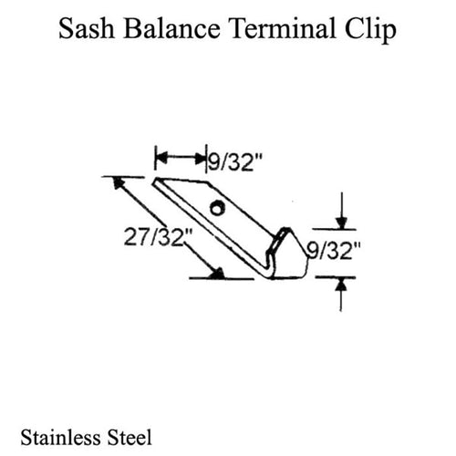 Sash Balance Terminal Clip - Sash Balance Terminal Clip