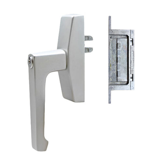 Roto Locking Window Handle, Keyed - Aluminum