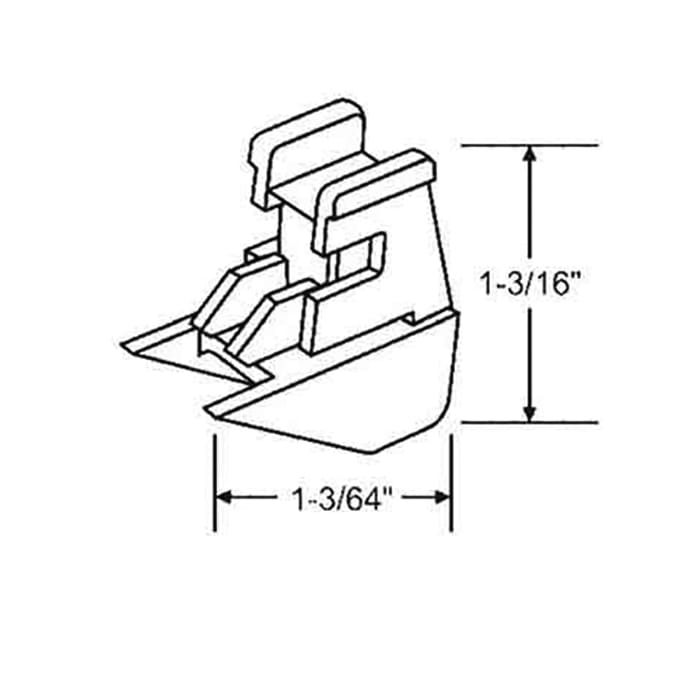 Capitol 60 Series Channel Balance Bottom Sash Bracket - Capitol 60 Series Channel Balance Bottom Sash Bracket