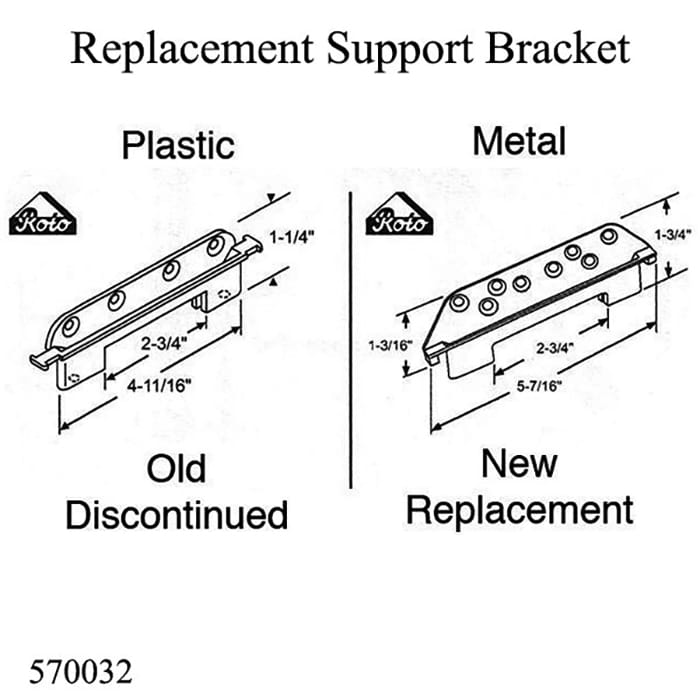Roto Hardware Replacement Support Bracket - Roto Hardware Replacement Support Bracket