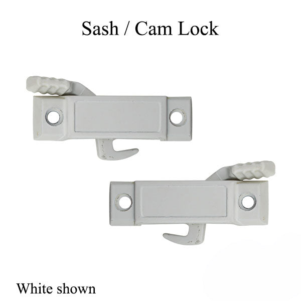 Left Hand Sash / Cam Lock, Vinyl and Aluminum Sash Hardware - Choose Color - Left Hand Sash / Cam Lock, Vinyl and Aluminum Sash Hardware - Choose Color