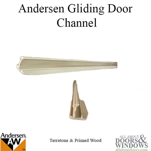 Channel, Andersen Primed wood Gliding Door 8/12 Operating - Channel, Andersen Primed wood Gliding Door 8/12 Operating