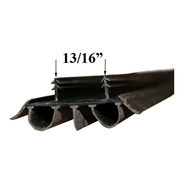 Door Bottom / Sweep; snap-in; - 2 Barbs @ 7/8 inch - Brown - Door Bottom / Sweep; snap-in; - 2 Barbs @ 7/8 inch - Brown
