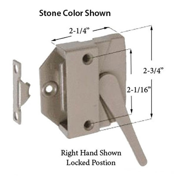 Andersen Window Casement Sash Lock Right Handed Sash Lock and Keeper For Perma-Shield Windows 1979-1995 - Andersen Window Casement Sash Lock Right Handed Sash Lock and Keeper For Perma-Shield Windows 1979-1995