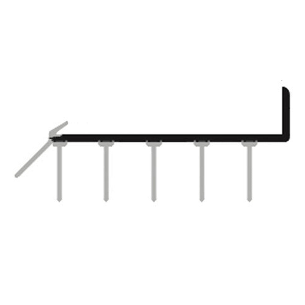 48 inch Vinyl Door Sweep for  2-1/4 door - Chocolate Brown - 48 inch Vinyl Door Sweep for  2-1/4 door - Chocolate Brown